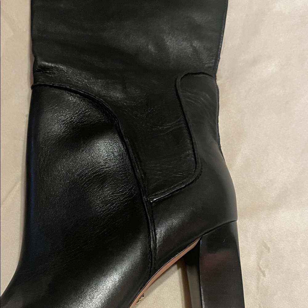 Diane Von Furstenberg Black leather Heeled Boots - Picture 4 of 7
